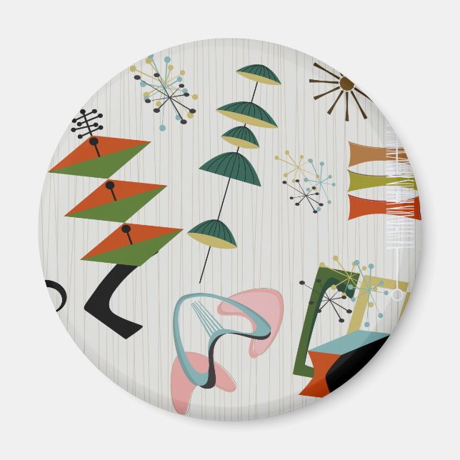 Imán Inspiración atómica de la era retro-ámesis (Frente)