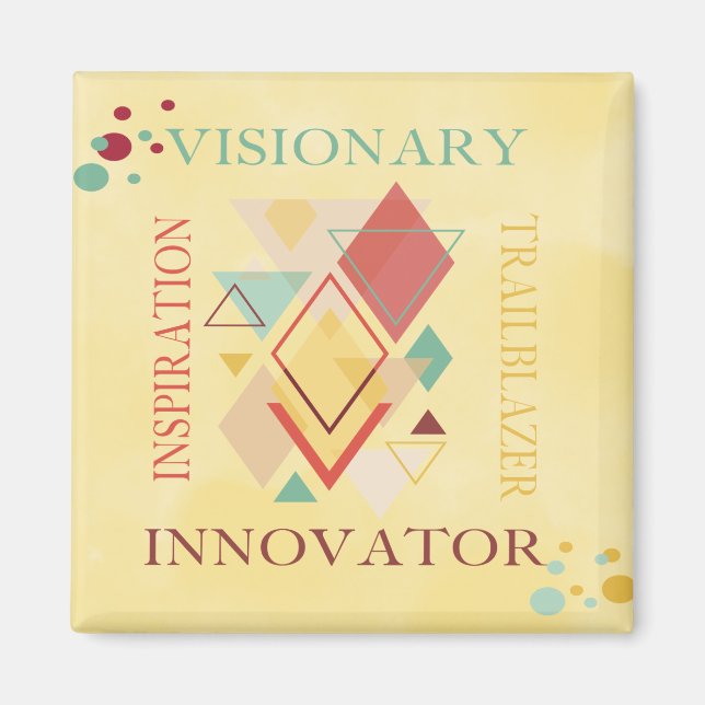 Imán Inspiración de innovador de Visionary Trailblazer (Frente)