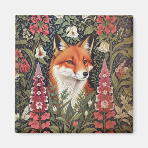 Imán Inspiración de las flores de Fox y Foxglove Willia