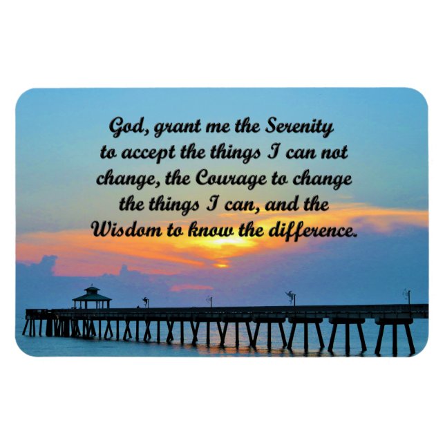 IMÁN INSPIRACIÓN DE SERENITY PRAYER MAGNET (Horizontal)