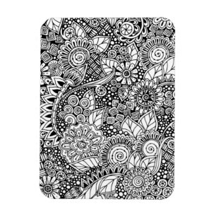 Imán Inspiración étnica floral