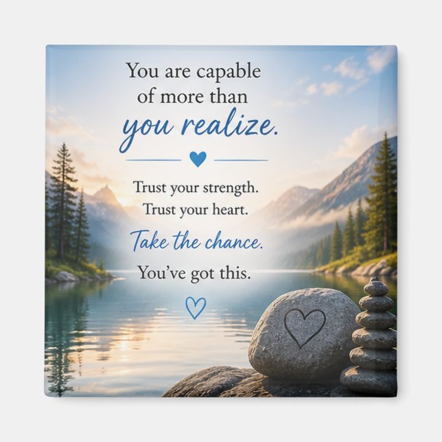 Imán Inspiracional Motivacional  (Frente)
