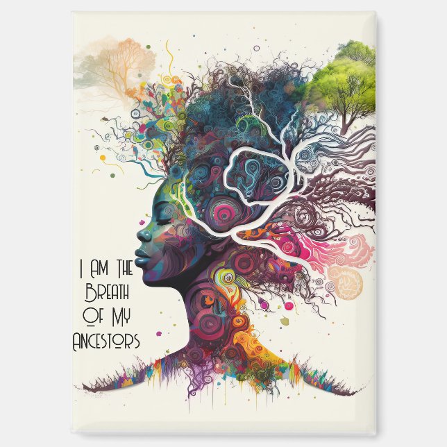 imán inspirado de mujeres ancestores (Anverso)