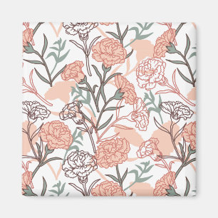 Imán Inspirado en la Naturaleza Floral: Patrón de Flor