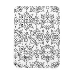 Imán Inspirado patrón de artística tribal