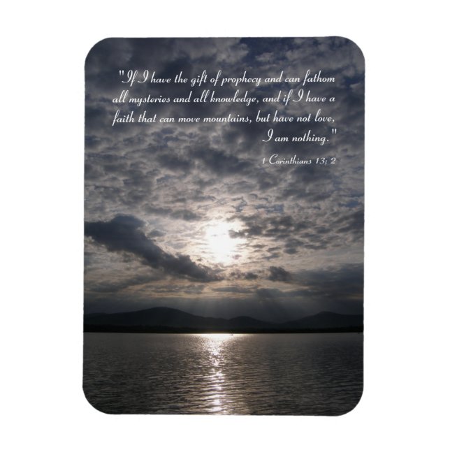 Imán inspirador - 1 Corinthians 13; 2 (Vertical)