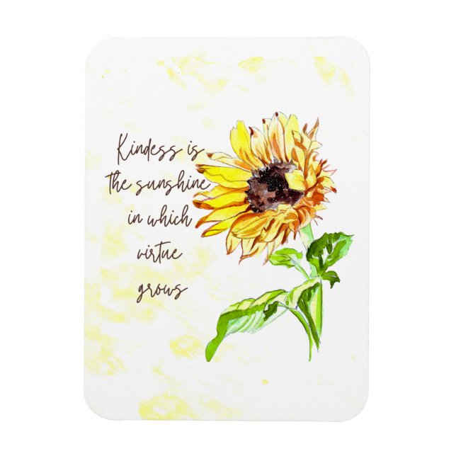 Imán Inspirador de girasol (Vertical)