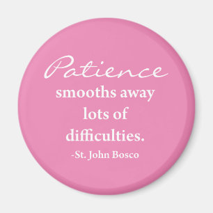 Imán inspirador de la frase de St. John Bosco -