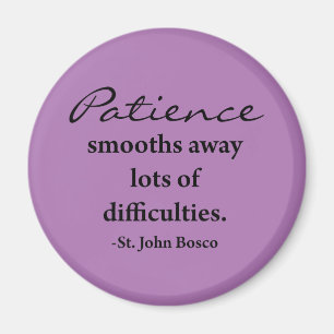 Imán inspirador de St. John Bosco - lavanda