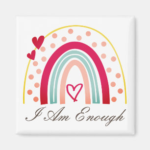 Imán Inspirador lindo, soy suficiente afirmación