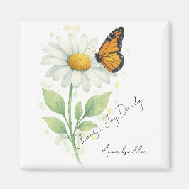 Imán Inspirational Magnet - Daisy & Butterfly