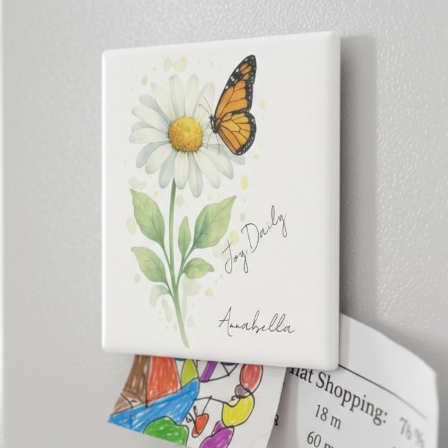 Imán Inspirational Magnet - Daisy & Butterfly (Inspirational Magnet - Daisy & Butterfly)