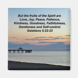 IMÁN INSPIRING SUNRISE GALATIANS 5:22 MAGNET