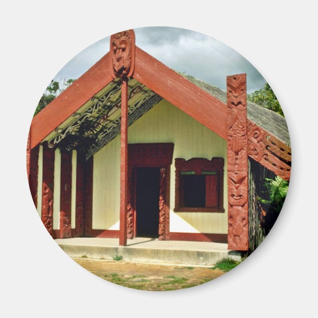 Imán Instituto Maorí De Artes Y Oficios, Rotorua (Frente)