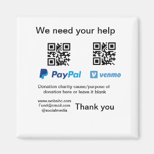 Imán Instrucciones para la recolección de donaciones: a