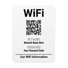 Imán Instrucciones WiFi con código QR