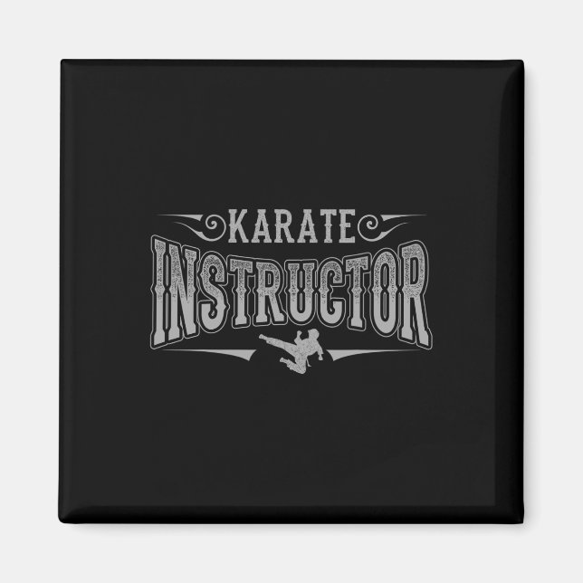 Imán Instructor de Karate Black Belt Artes Marciales Ja (Frente)