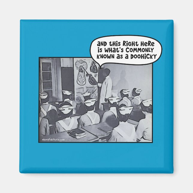 Imán Instructor de la Escuela de enfermería - Doohicky (Frente)