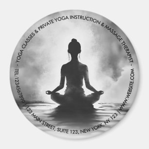 Imán Instructor de Meditación de Yoga Postura del Loto 