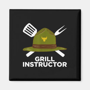 Imán Instructor de parrilla divertido maestro de la par