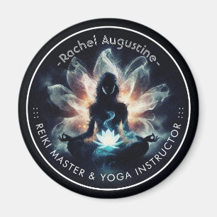 Imán Instructor de Yoga Pose de Meditación Niebla Brill