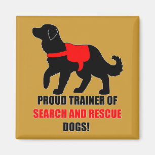 Imán Instructor orgulloso: Golden retriever de la