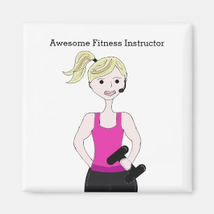 Imán Instructora de Fitness Impresionante