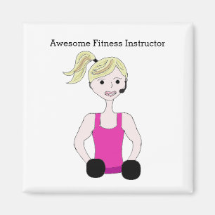 Imán Instructora de Fitness Impresionante