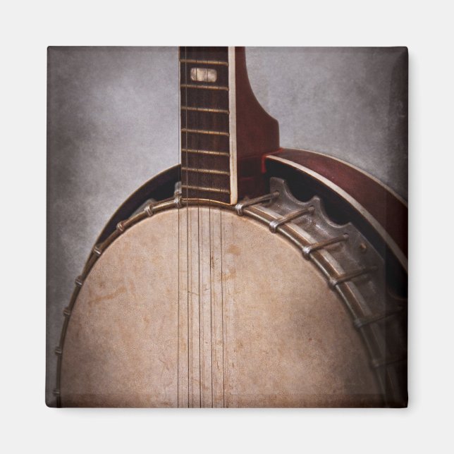 Imán Instrumento - Cuerda - Un banjo típico (Frente)