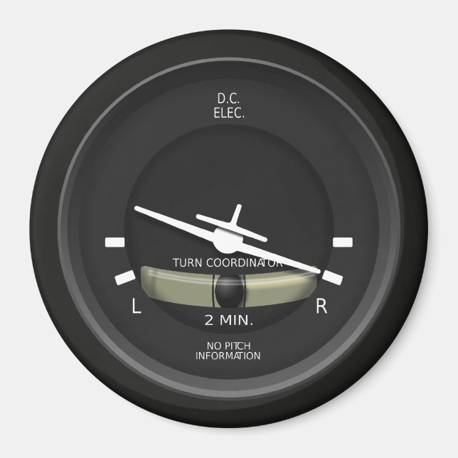 Imán Instrumento de coordinador de turno de aeronaves (Frente)