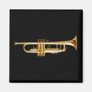 Imán Instrumento musical del viento del cuerno de cobre