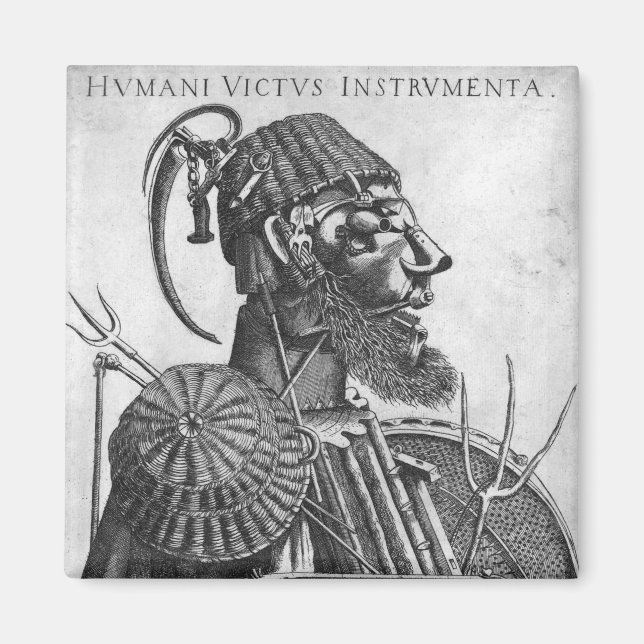 Imán Instrumentos de sustento humano, Arcimboldo (Frente)