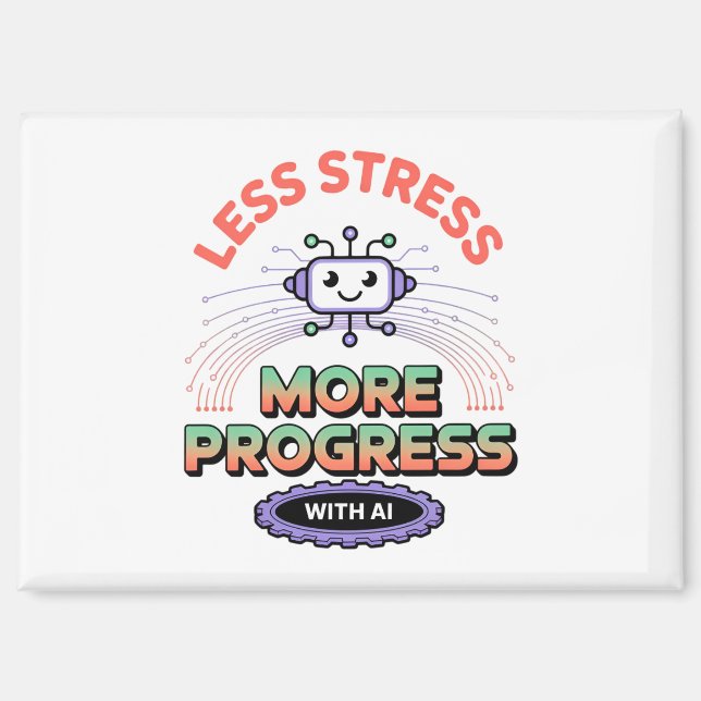 Imán Inteligencia Artificial Moda Robótica Mens Top (Anverso)