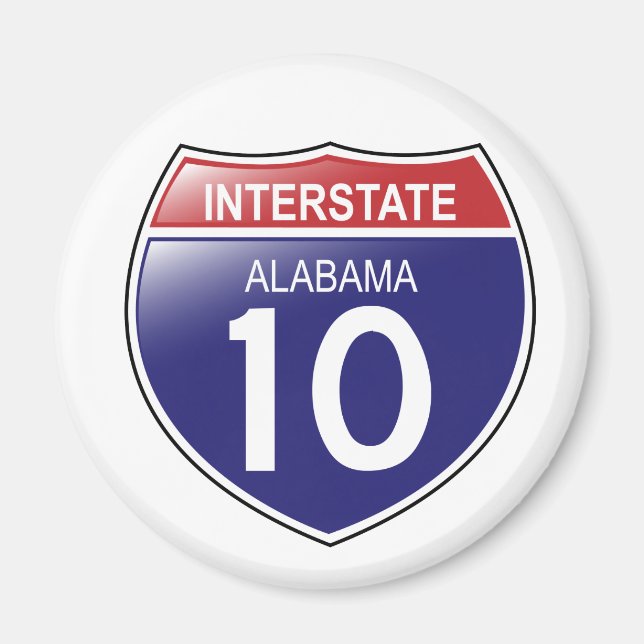 Imán Interestatal 10 Alabama (Frente)