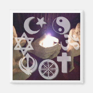 Imán Interfaith, Coexist Fire Magnet