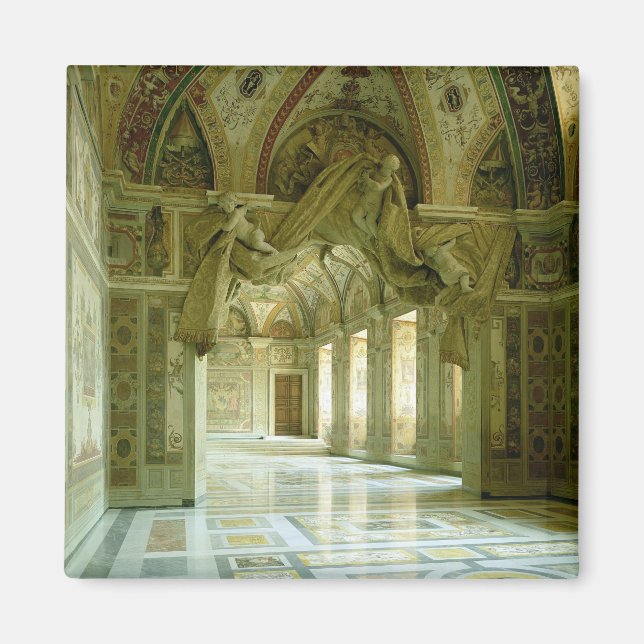 Imán Interior con vistas a ángeles esculpidos (Frente)