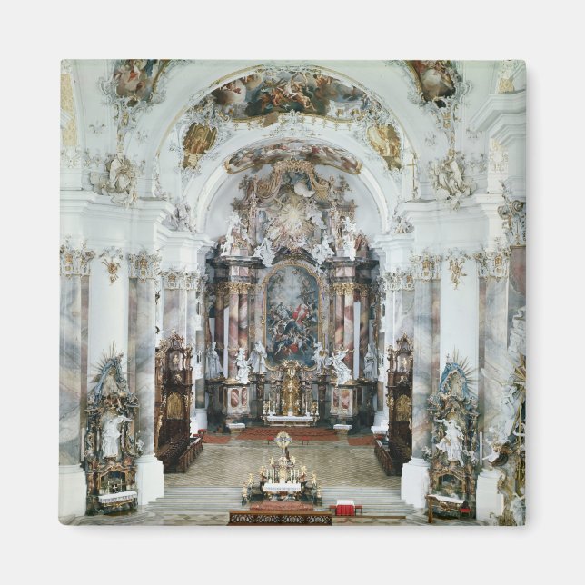 Imán Interior de la iglesia de la abadía benedictina (Frente)