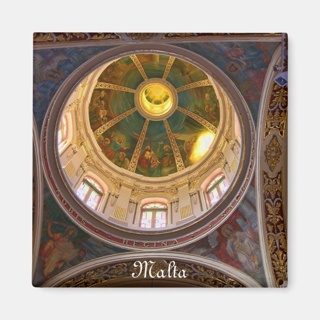 Imán Interior de la iglesia en Malta (Frente)