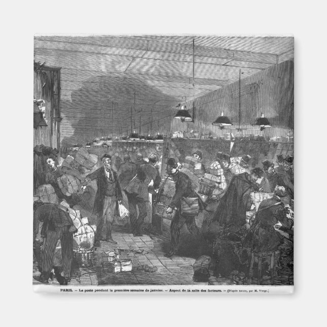 Imán Interior de la oficina de correos de París (Frente)