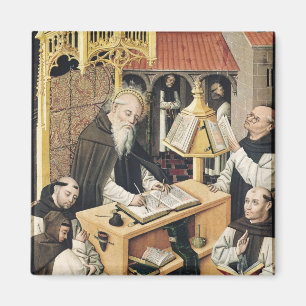 Imán Interior de un Scriptorium, Escuela de Segovia