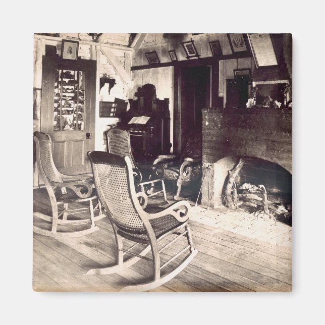 Imán Interior de una cabaña americana de madera, años 1 (Frente)