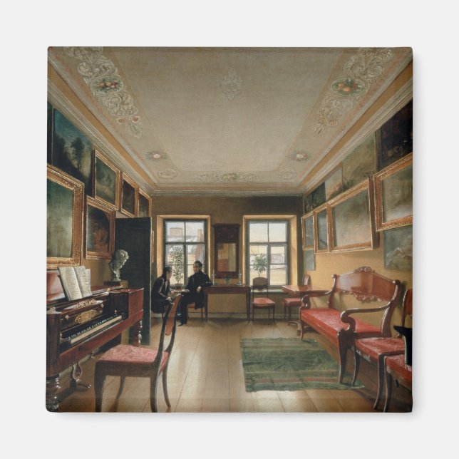 Imán Interior de una casa señorial, años 1830 (Frente)