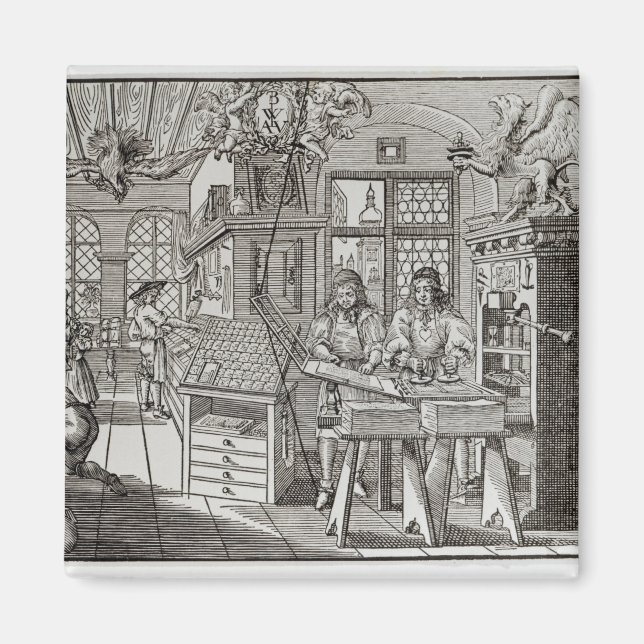 Imán Interior de una imprenta en Nuremberg (Frente)