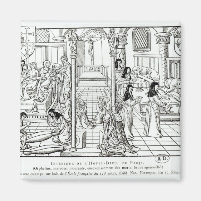 Imán Interior del hospital del Hotel Dieu (Frente)