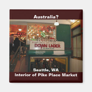 Imán Interior del Pike Place Market Seattle, Washington