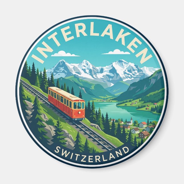 Imán Interlaken Suiza (Frente)
