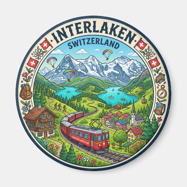 Imán Interlaken Suiza (Frente)
