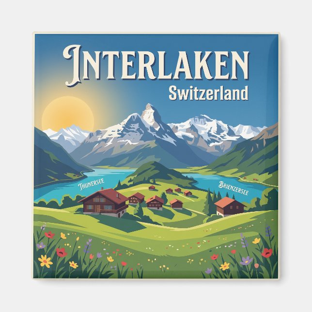 Imán Interlaken Suiza (Frente)