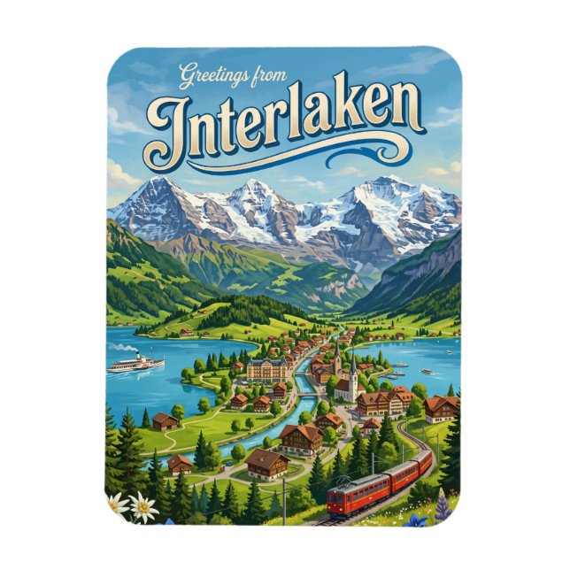 Imán Interlaken Suiza (Vertical)