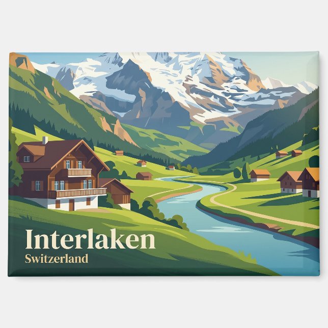 Imán Interlaken Suiza (Anverso)